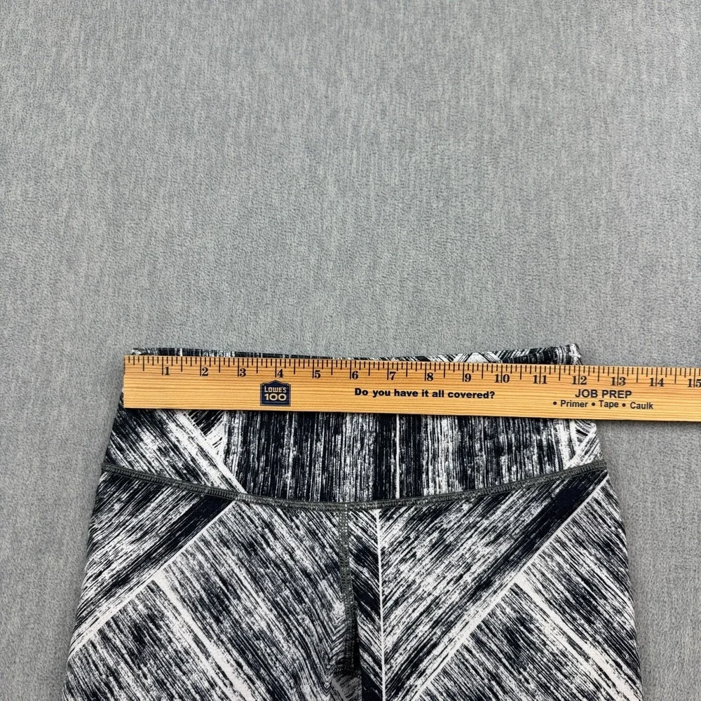 Lululemon Wunder Under Crop II Leggings Women 4 Black Heat Wave Training Gym 23